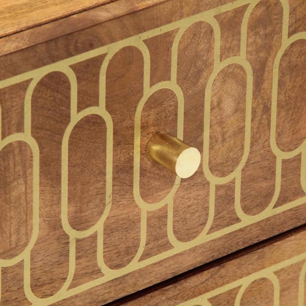 Bedside Cabinets 2 pcs 40x33x46 cm Solid Wood Mango